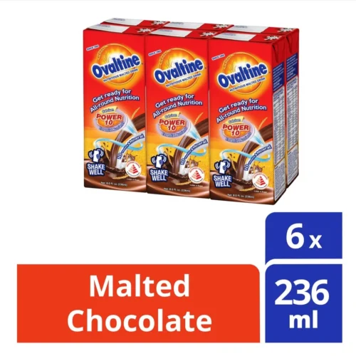 Ovaltine Power 10 Essential Nutrition Chocolate Malted Drink  With Calcium  Vitam and Minerals