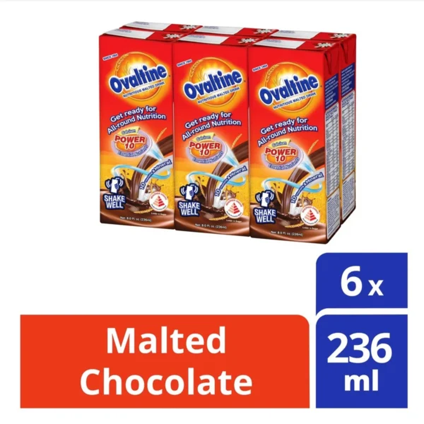Ovaltine Power 10 Essential Nutrition Chocolate Malted Drink  With Calcium  Vitam and Minerals