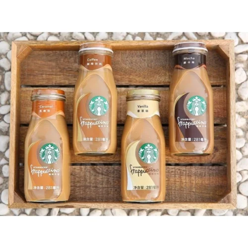 64c5c289c3a408af548489fc0edfc076.webp Starbucks Frappuccino Assorted Coffee Beverage in Glass Bottel Rrady to Drink 281ml
