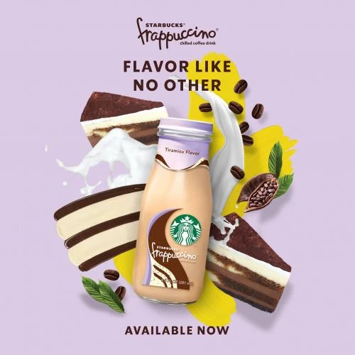 Starbucks Frappuccino Assorted Coffee Beverage in Glass Bottel Rrady to Drink 281ml