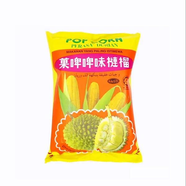 Pop Corn Durian Flavoured 70gm Makanan Yang Paling Istimewa Perasa Durian Snack