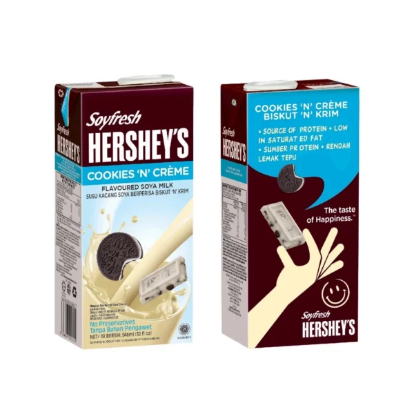 Soyfresh Hershey s Flavoured Soya Milk With Cookies N Creme  Milk 946ml