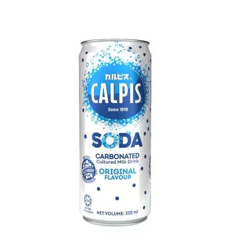 Calpis Soda 320ml x 24 Cans Minuman Susu Kultur Berkarbonat Perisa Anggur Original Tembikai Wangi Hokkaido   Water