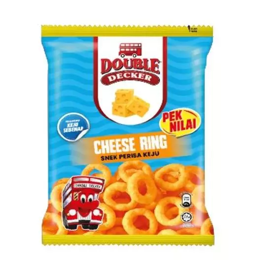 Double Decker Classic Chicken Cracker Snack Perisa Ayam Besar 65gm 80gm