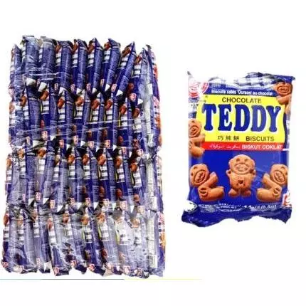 14g x 6pcs Teddy Biscuits Chocolate