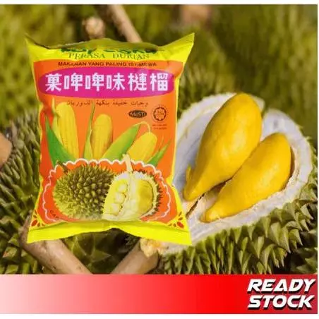 Pop Corn Durian Flavoured 70gm Makanan Yang Paling Istimewa Perasa Durian Snack