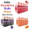 Fanta Minuman Botol Fanta Orange Grape Strawberry Laici Fruit Punch 250ml x 24 Halal Certified by JAKIM in Malaysia