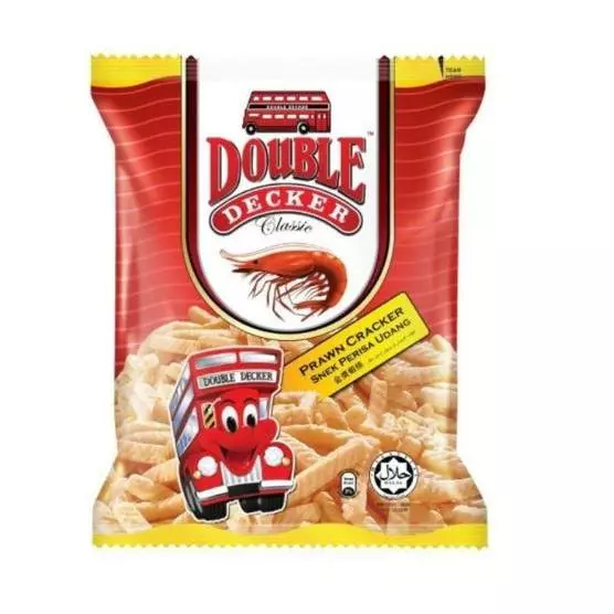 Double Decker Classic Chicken Cracker Snack Perisa Ayam Besar 65gm 80gm