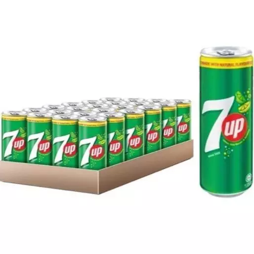 KICKAPOO   7UP   REVIVE   PEPSI   Mountain Dew Pitch Black 24 x 320ml TIN 24 320ML